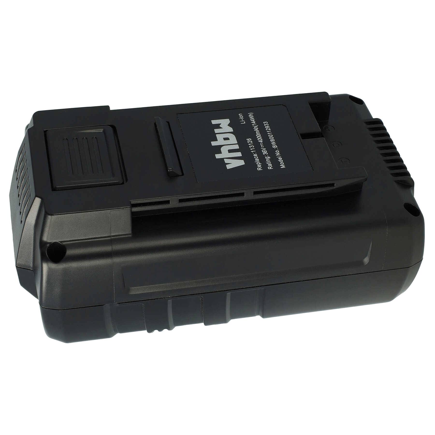 vhbw Akku kompatibel mit AL-KO Energy Flex 3.29 Li Cordless Lawnmower Rasenmäher Rasenroboter (4000mAh, 36V, Li-Ion)