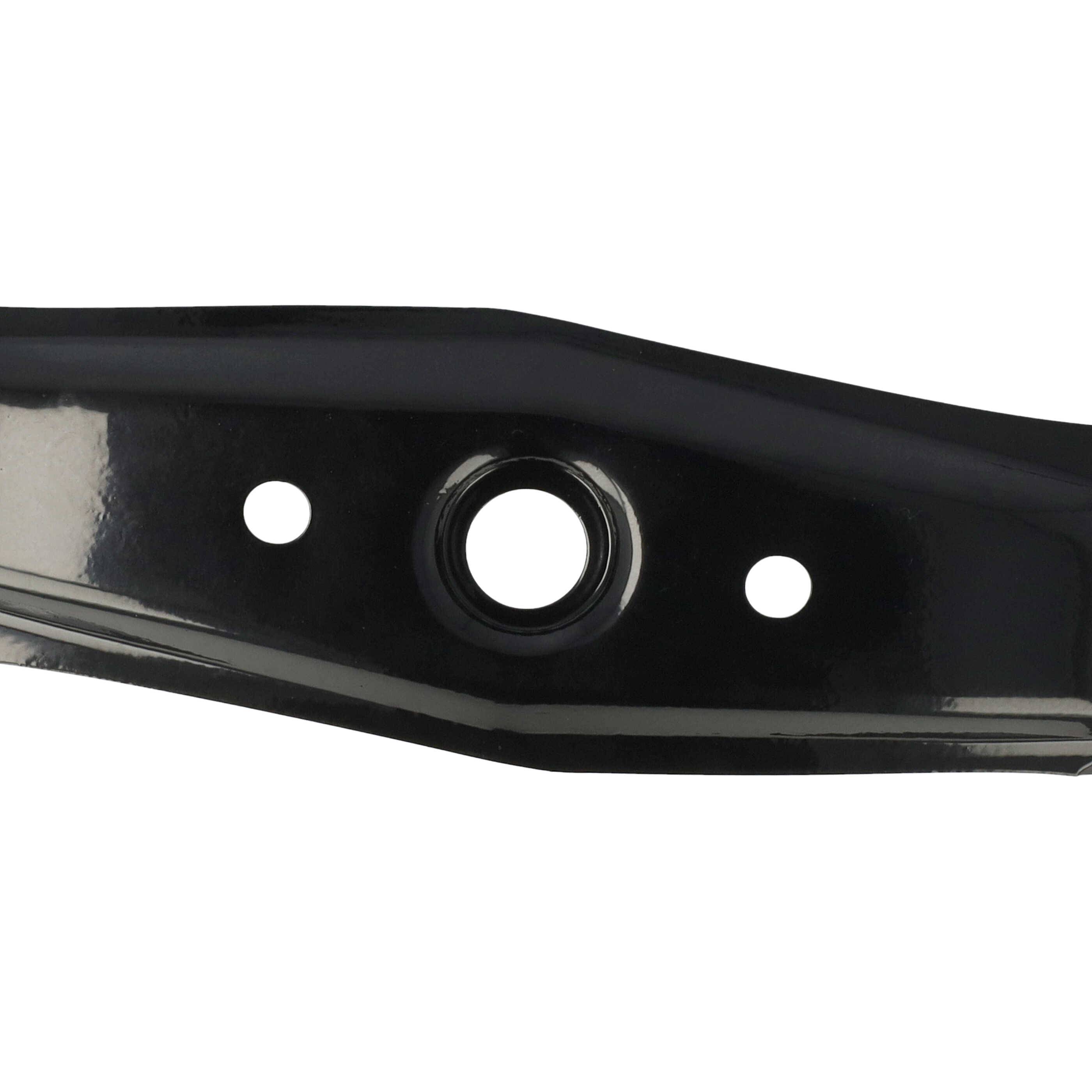 vhbw Ersatz-Messer Ersatz für HS Parts 14-02004 für Rasenmäher - Ersatzklinge Schwarz, 40MnB-Stahl