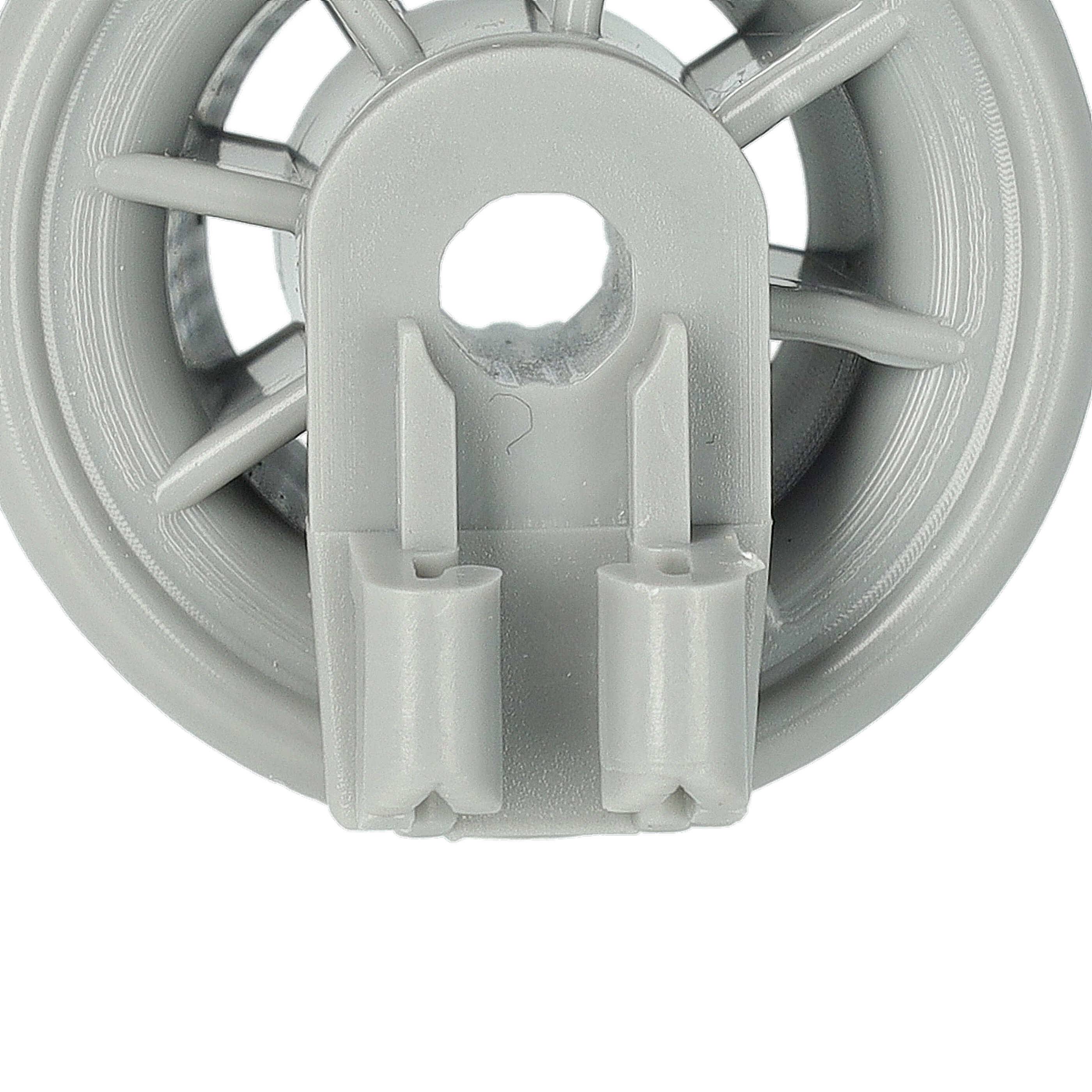 vhbw 8x Korbrolle für Unterkorb kompatibel mit Constructa Geschirrspüler - Durchmesser 35 mm