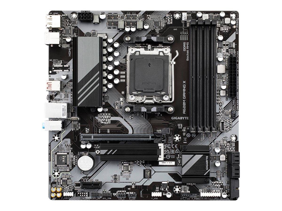 Gigabyte A620M GAMING X - Motherboard - micro ATX - Socket AM5 - AMD A620 Chipsatz - USB 3.2 Gen 1, USB-C 3.2 Gen 1, USB