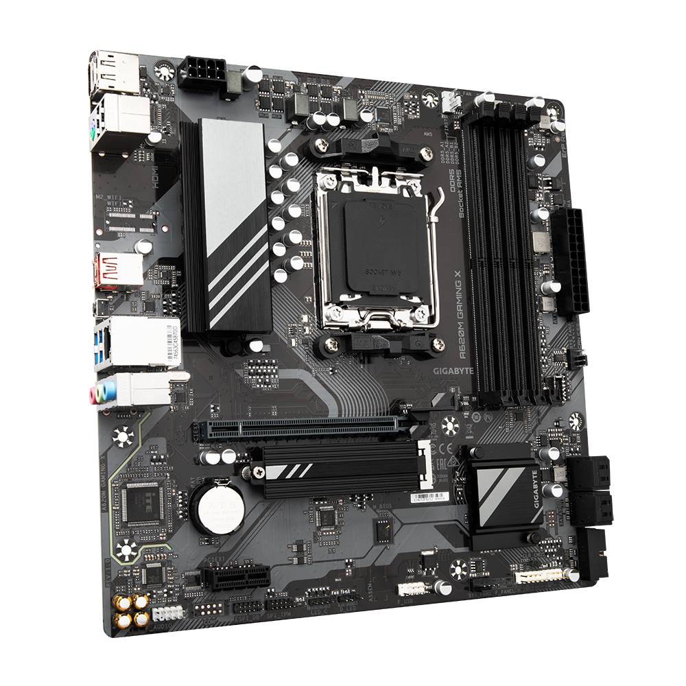 Gigabyte A620M GAMING X - Motherboard - micro ATX - Socket AM5 - AMD A620 Chipsatz - USB 3.2 Gen 1, USB-C 3.2 Gen 1, USB-C 3.2 Gen 2x2 - Gigabit