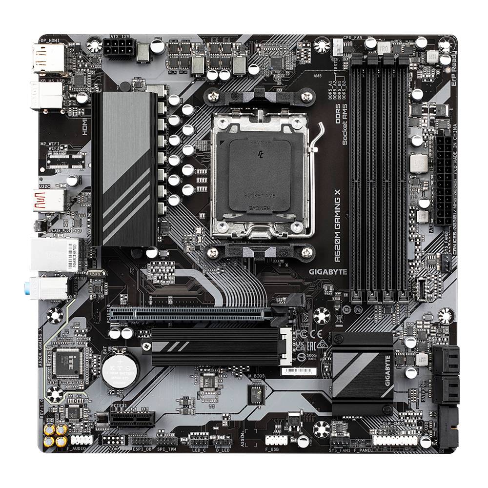 Gigabyte A620M GAMING X - Motherboard - micro ATX - Socket AM5 - AMD A620 Chipsatz - USB 3.2 Gen 1, USB-C 3.2 Gen 1, USB-C 3.2 Gen 2x2 - Gigabit