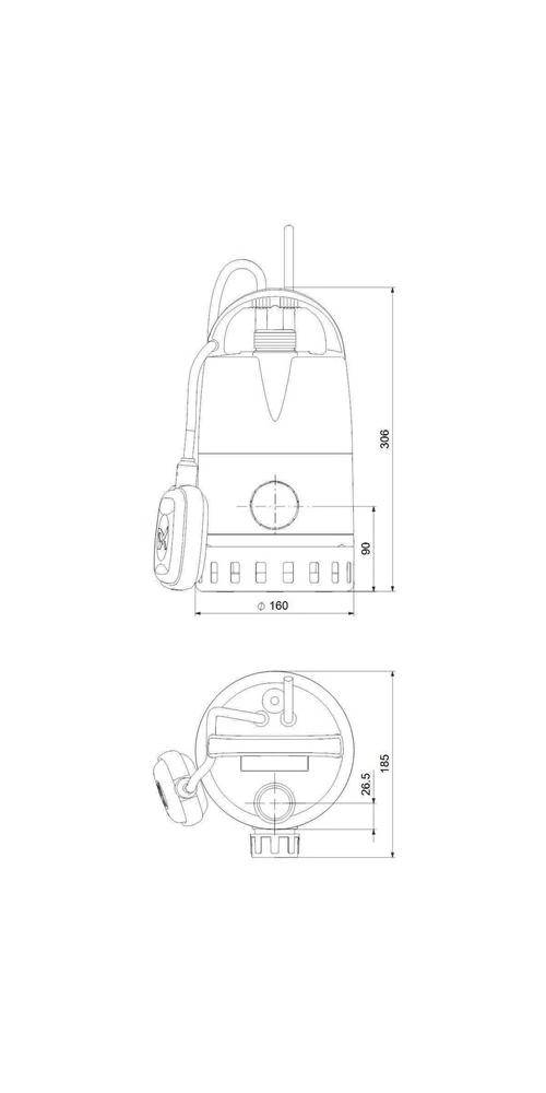 Grundfos Grundf Kellerentwässerungsp UNILIFT CC CC 5 A1, 0,24 kW, mit