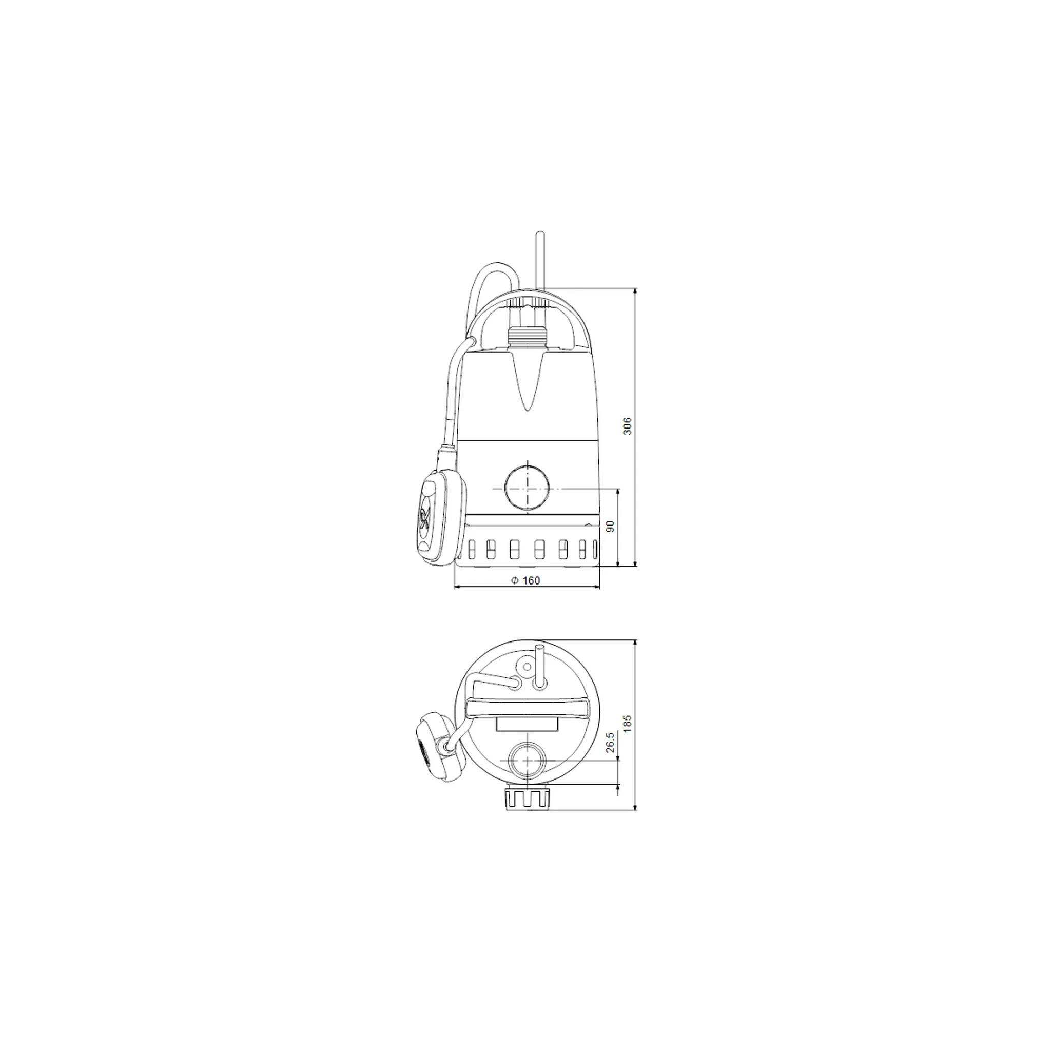 Grundfos Kellerentwässerungspumpe KP150-AV1, 1 Stk.