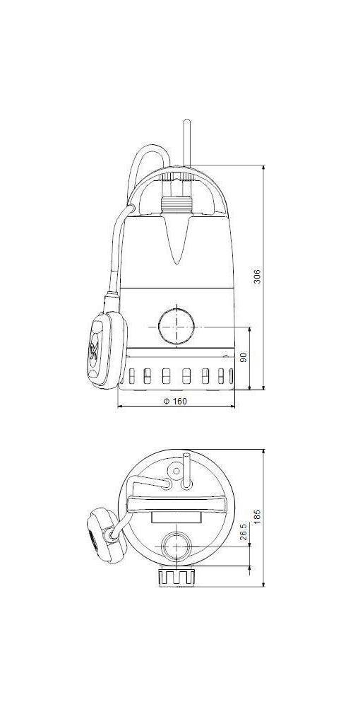 Grundfos Grundf Kellerentwässerungsp UNILIFT CC CC 5 A1, 0,24 kW, mit