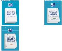 Oxford Karteikarten, DIN A5, kariert, weiß 210 g/qm, EU-Ecolabel, 2-fach gelocht