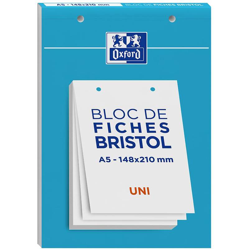 Oxford Karteikarten, DIN A5, blanko, weiß