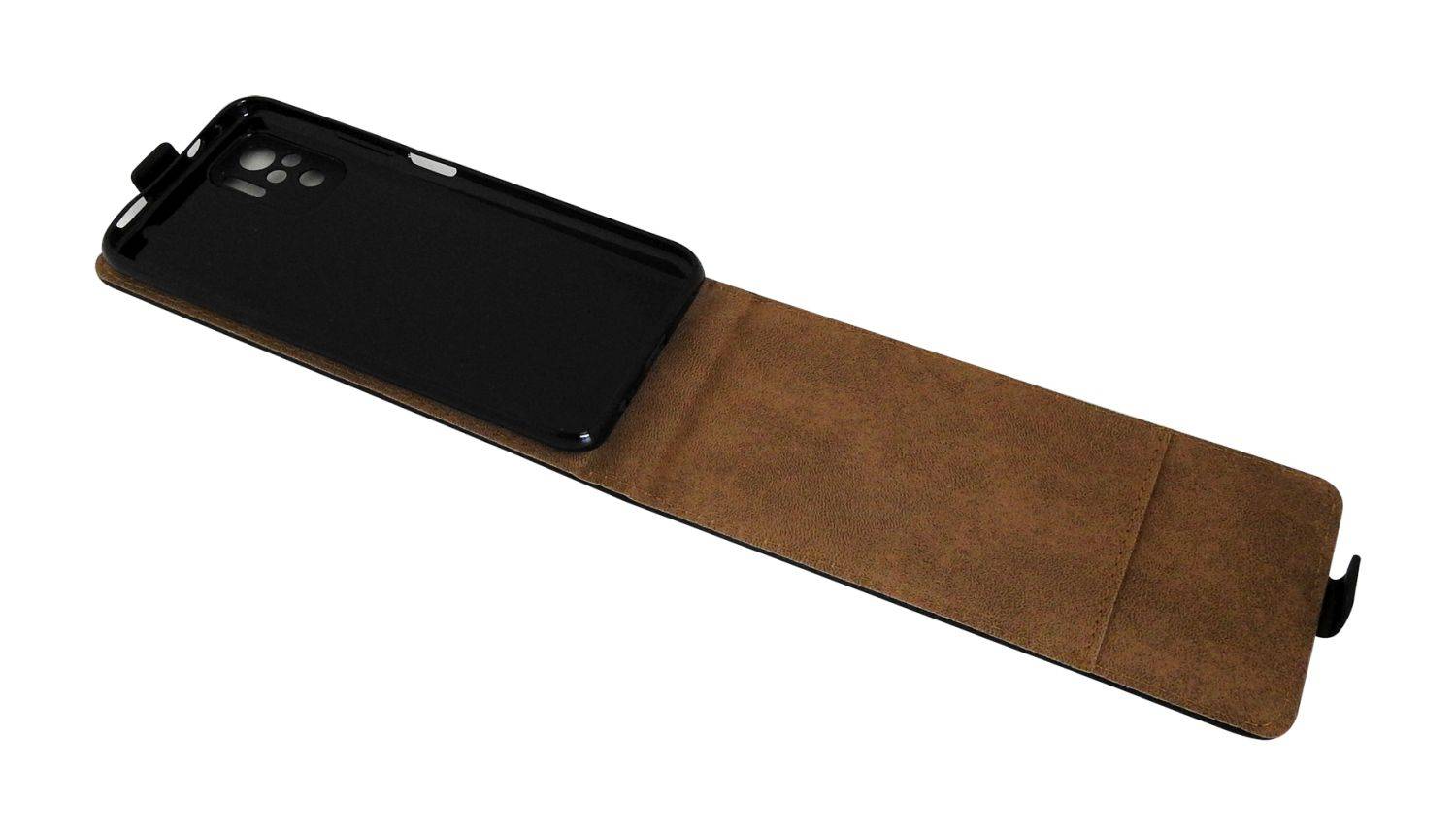 Flip Case kompatibel mit XIAOMI REDMI NOTE 10 5G Handy Tasche vertikal aufklappbar Schutzhülle Klapp Hülle Schwarz