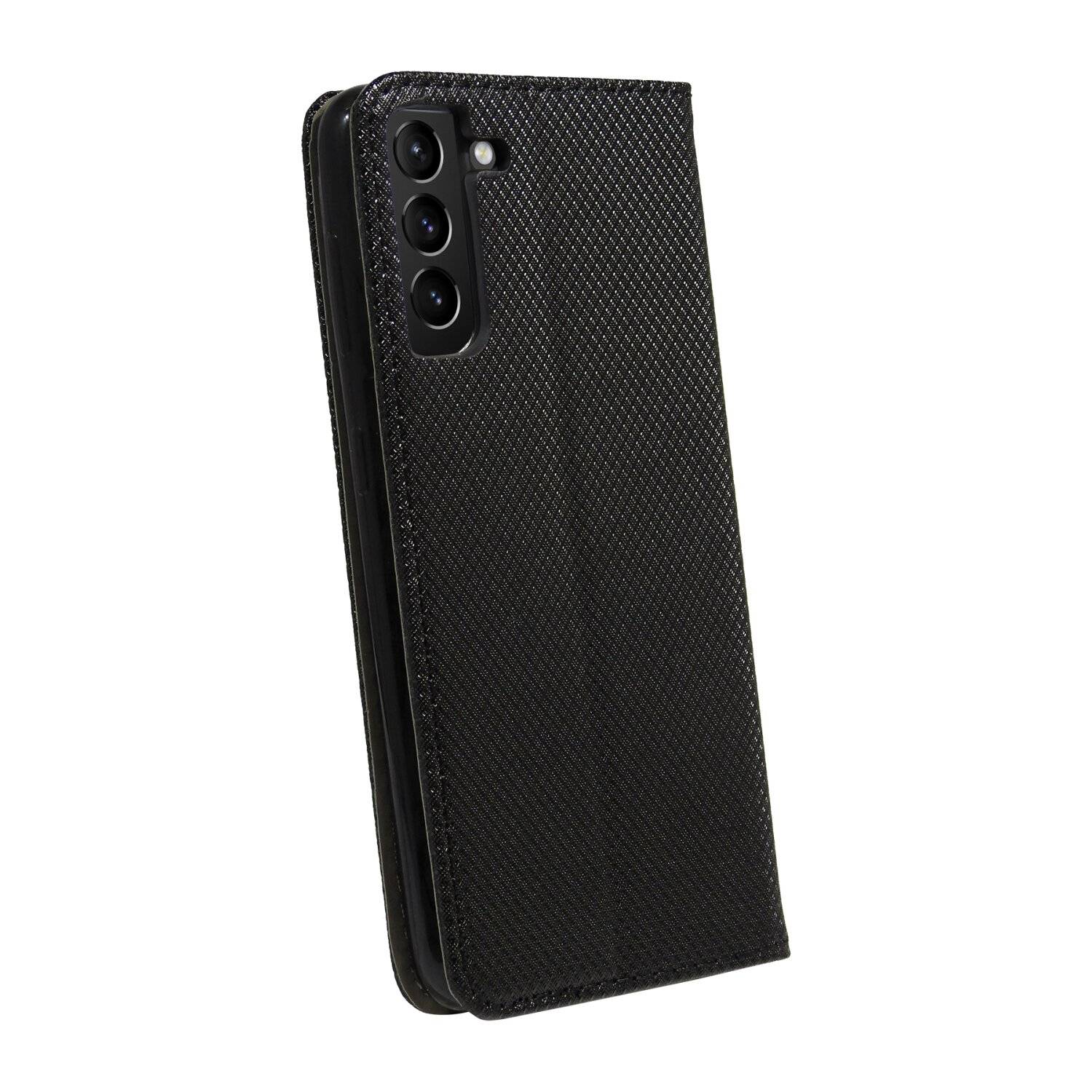 Buch Tasche "Smart" für SAMSUNG GALAXY S23 Handy Hülle Etui Brieftasche mit Standfunktion, Kartenfach Schwarz