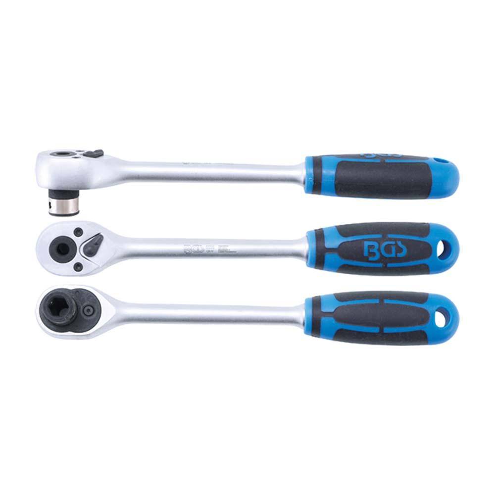 Bit-Knarre - extra lang - Abtrieb Innensechskant 10 mm (3/8") - Länge 240 mm