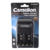 Stecker-Ladegerät BC-0904SM für eine paarweise Ladung von AAA, AA oder 9V Block NiMH Akkus, 2 LED-Anzeigen Stecker-Ladegerät BC-0904SM für eine paarweise Ladung von AAA, AA oder 9V Block NiMH Akkus, 2 LED-Anzeigen