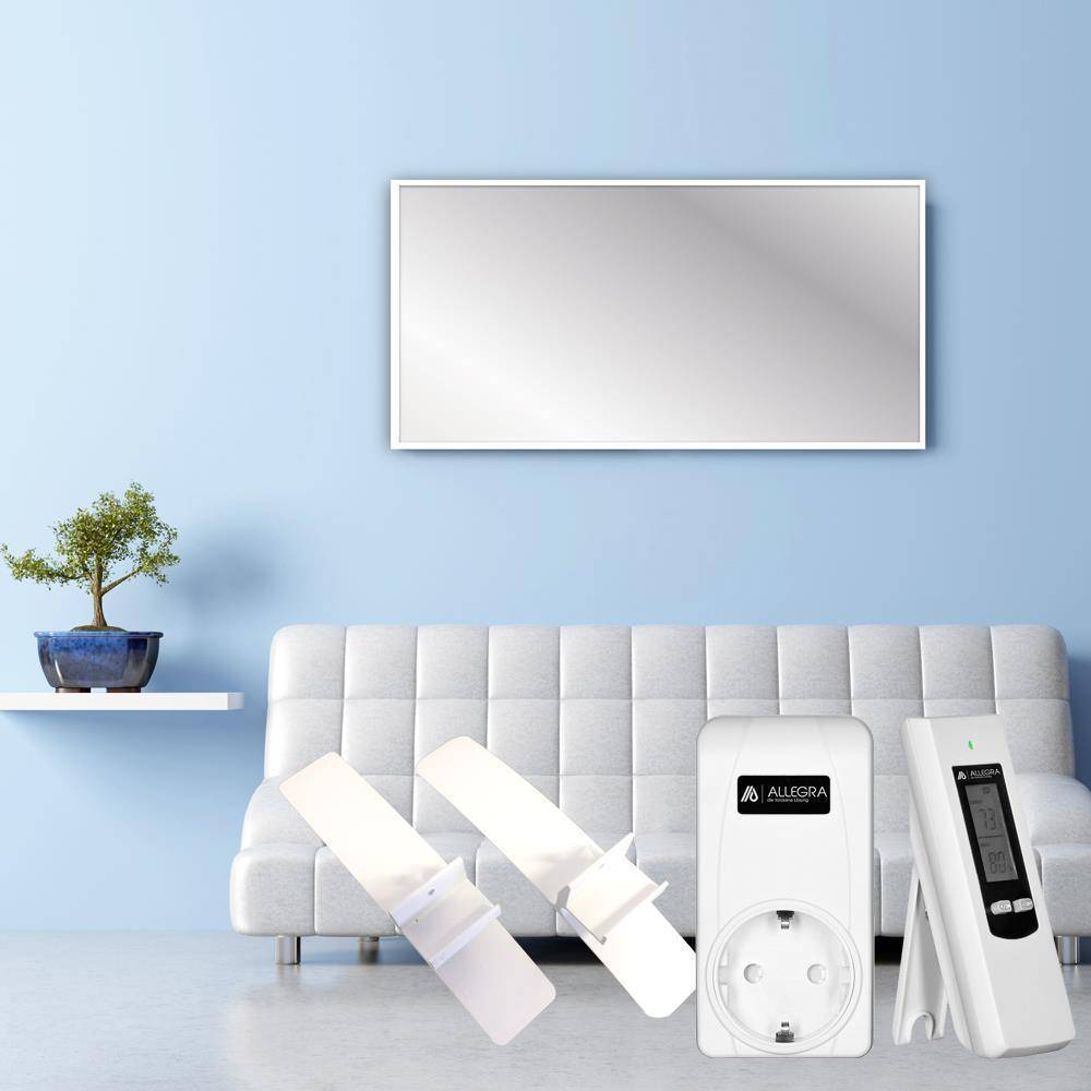 Infrarotheizung Infrarotheizkörper Elektroheizung Heizpaneel 550W + Standfuß + T21