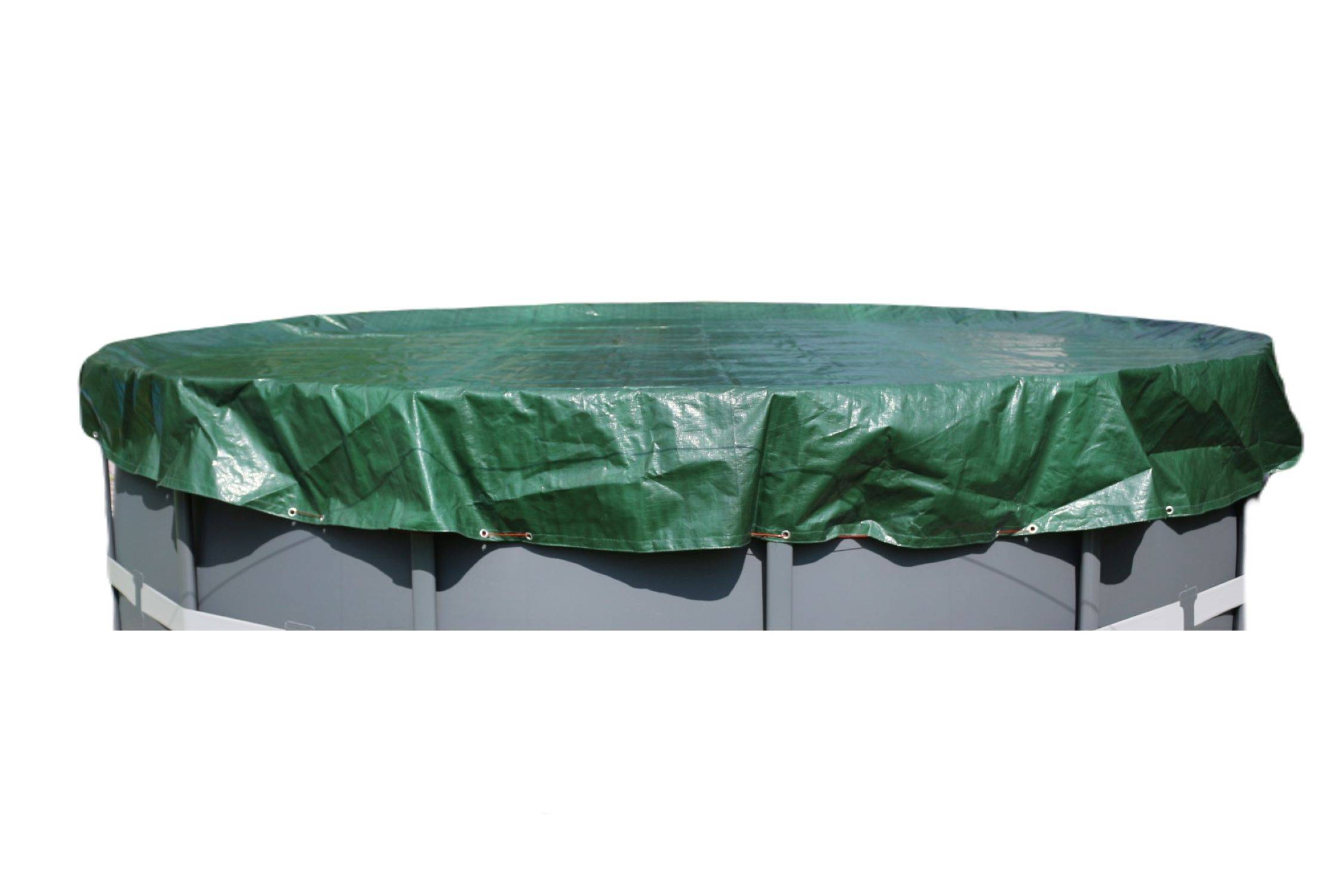 HC Garten & Freizeit Sommer- & Winter-Abdeckplane für runde Pools 4,5-4,6 m