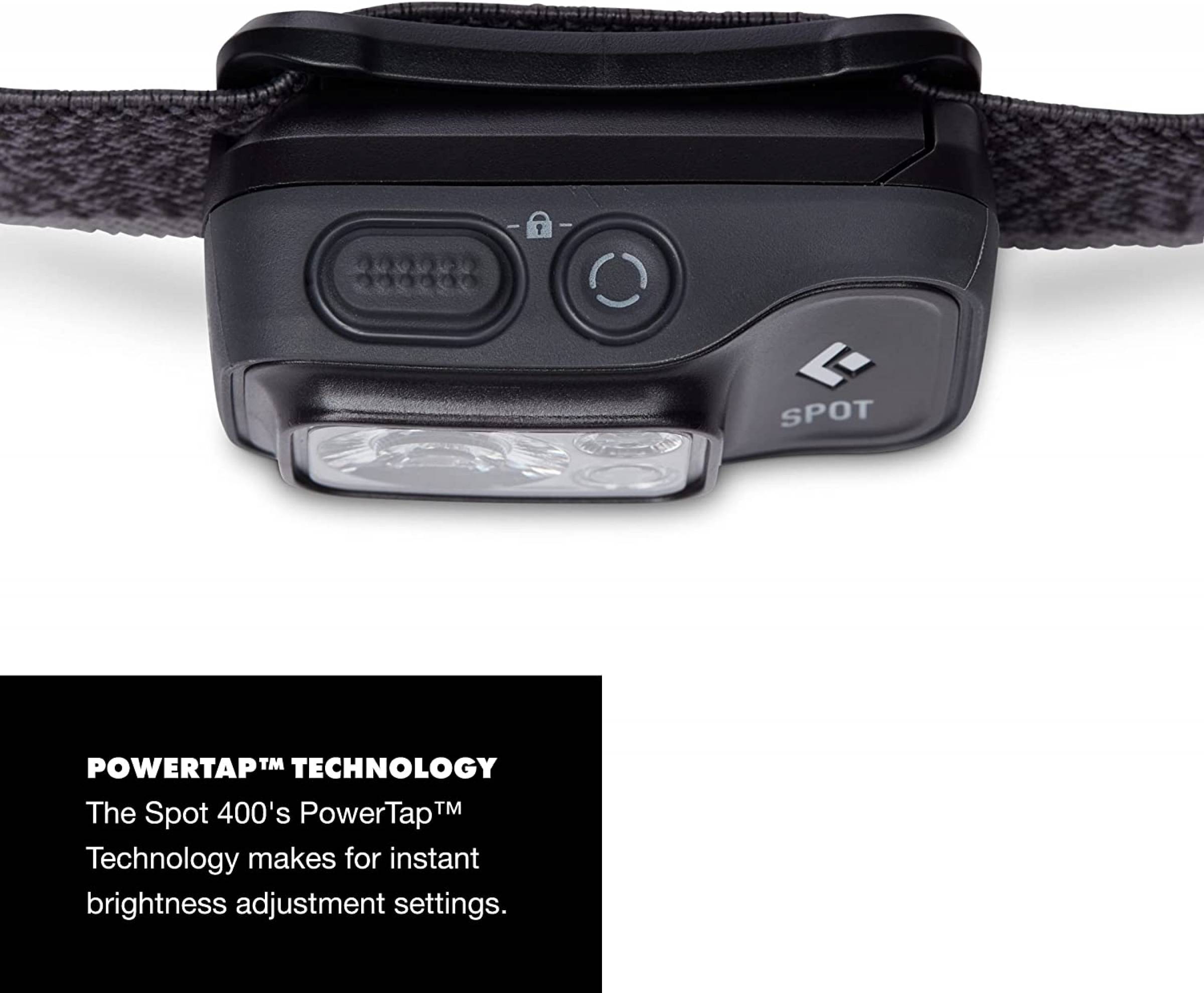 Black Diamond Stirnleuchte Spot 400 Black/Schwarz/Graphite