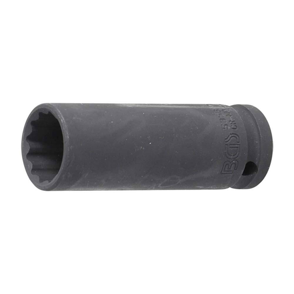 Kraft-Steckschlüssel-Einsatz - Zwölfkant - tief - Antrieb Innenvierkant 12,5 mm (1/2") - SW 21 mm