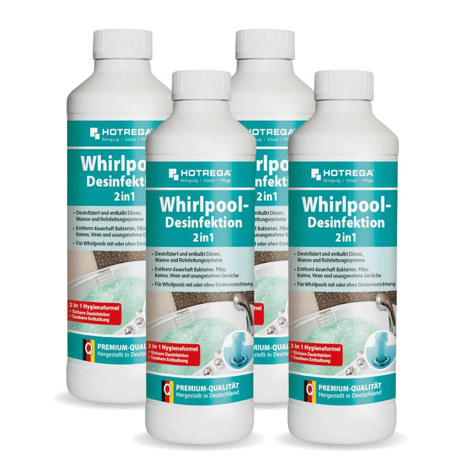 HOTREGA Whirlpool Desinfektion 2in1 Konzentrat 4x 500 ml