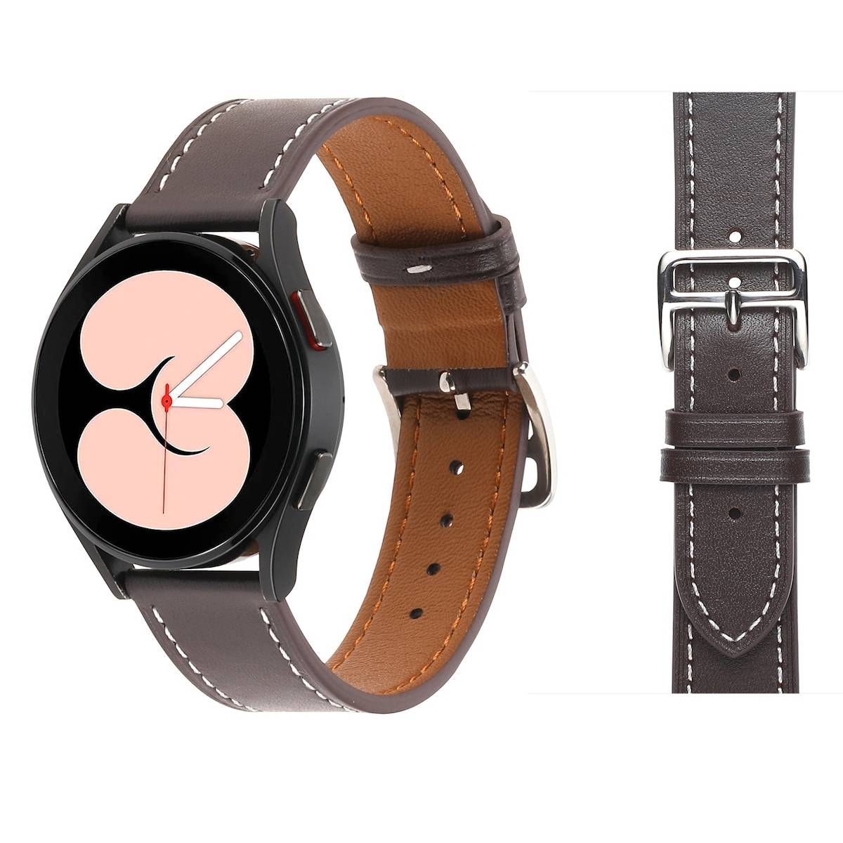 Für Samsung Galaxy Watch FE 6 5 4 Normal Pro Classic Kunstleder Band