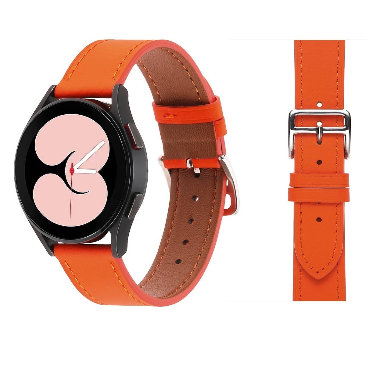 Für Samsung Galaxy Watch FE 6 5 4 Normal Pro Classic Kunstleder Band