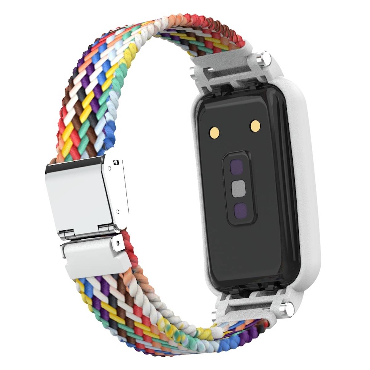 Für Xiaomi Mi Band 7 Pro Geflochtenes Nylon Armband Regenbogen Ersatz Armband Smart Uhr Smart Watch