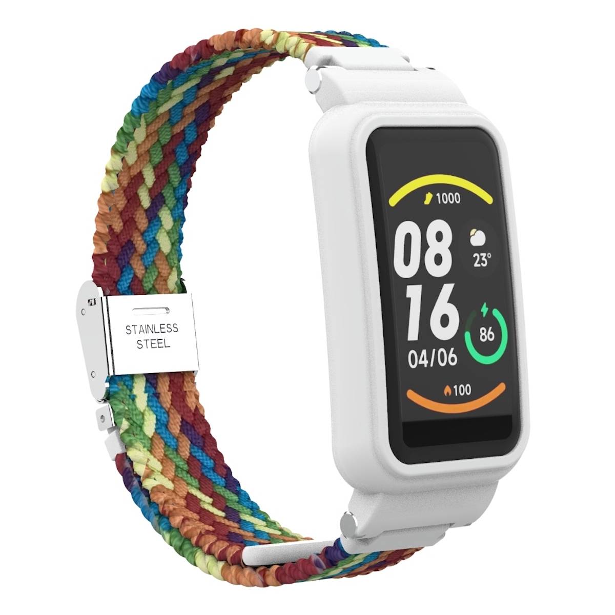 Für Xiaomi Mi Band 7 Pro Geflochtenes Nylon Armband Bunt Ersatz Armband Smart Uhr Smart Watch
