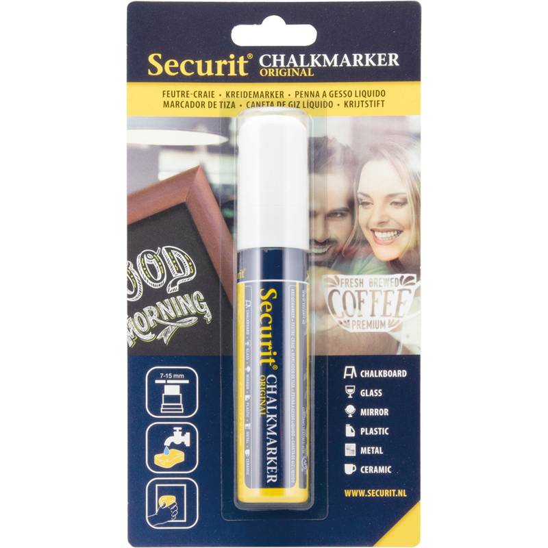 Securit Kreidemarker ORIGINAL LARGE, weiß, 1er Blister