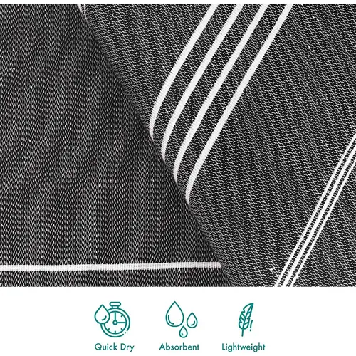 Turquoise Home 2er Pack Pestemal Küchetuch Handtuch 50x90cm Putztuch Schwarz Turquoise Home 2er Pack Pestemal Küchetuch Handtuch 50x90cm Putztuch Schwarz