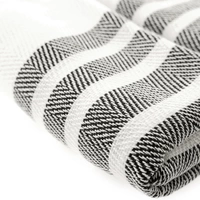 Turquoise Home 2er Pack Pestemal Küchetuch Handtuch 50x90cm Putztuch Weiß-Schwarz Turquoise Home 2er Pack Pestemal Küchetuch Handtuch 50x90cm Putztuch Weiß-Schwarz