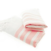 Turquoise Home 4er Pack Pestemal Küchetuch Handtuch 50x90cm Putztuch Badetuch Weiß-Pink Turquoise Home 4er Pack Pestemal Küchetuch Handtuch 50x90cm Putztuch Badetuch Weiß-Pink