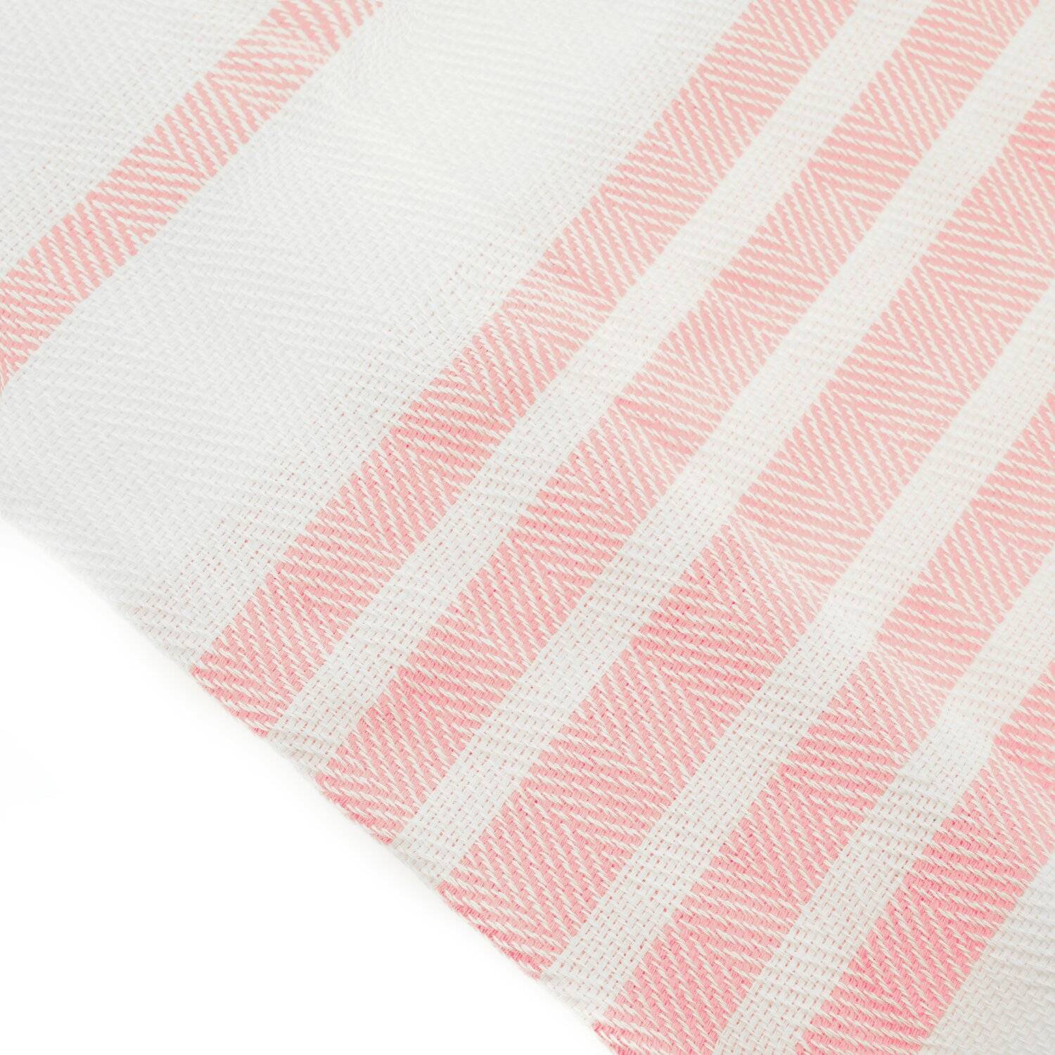 Turquoise Home 4er Pack Pestemal Küchetuch Handtuch 50x90cm Putztuch Badetuch Weiß-Pink