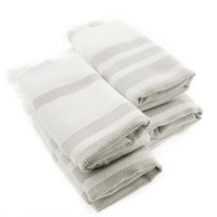 Turquoise Home 4er Pack Pestemal Küchetuch Handtuch 50x90cm Putztuch Badetuch Weiß-Grau Turquoise Home 4er Pack Pestemal Küchetuch Handtuch 50x90cm Putztuch Badetuch Weiß-Grau