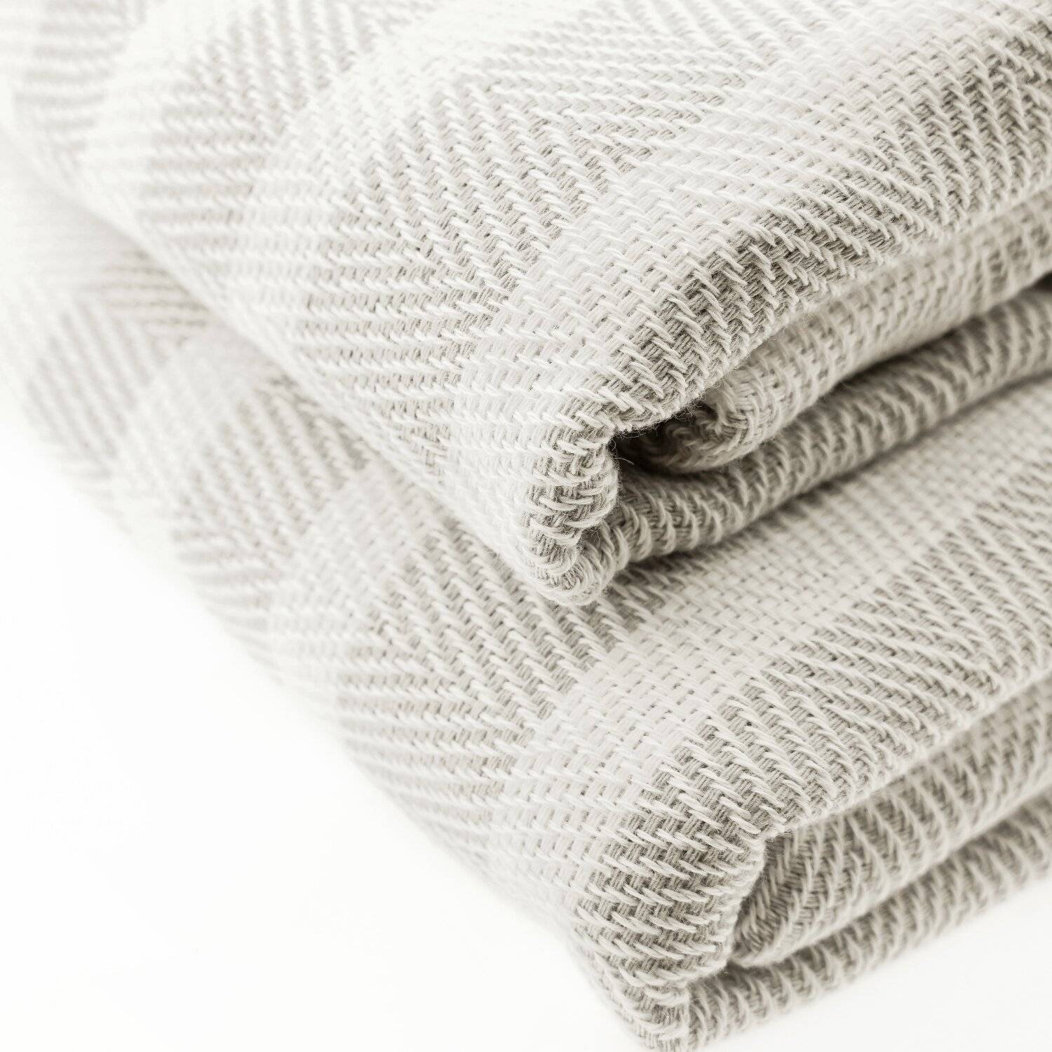 Turquoise Home 4er Pack Pestemal Küchetuch Handtuch 50x90cm Putztuch Badetuch Weiß-Grau