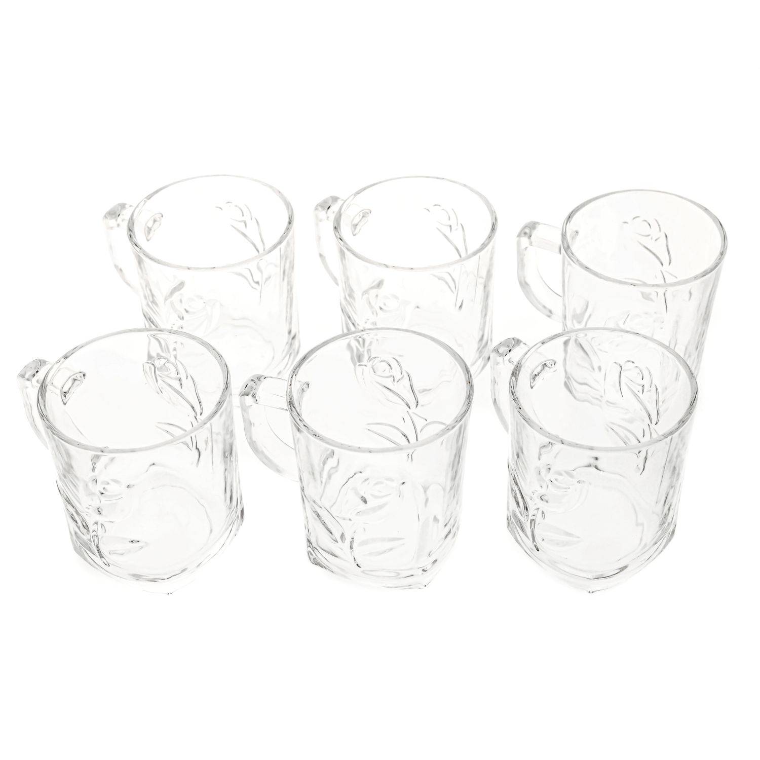 Almina 6er Set Teegläser Wassergläser-Set aus Glas transparent