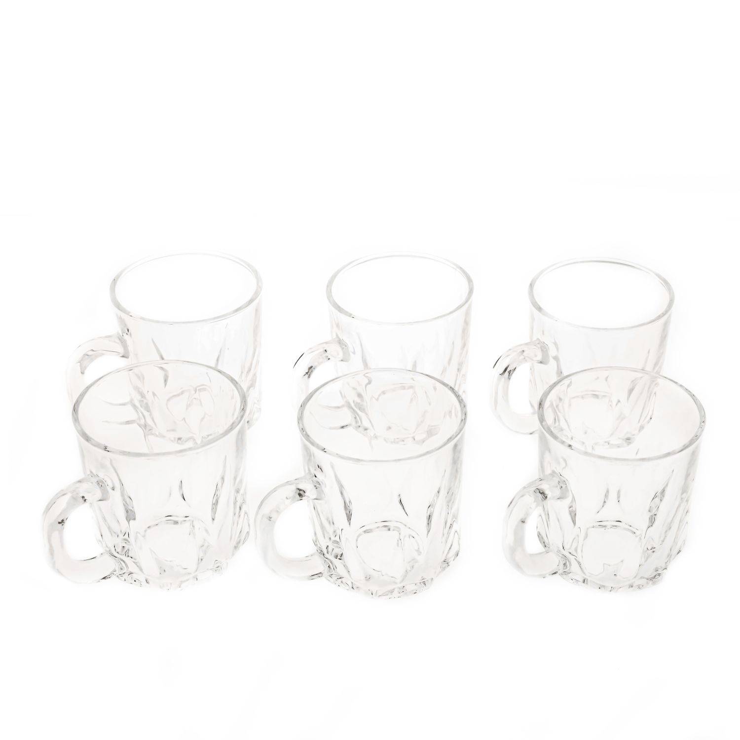 Almina 6er Set Diamant Teegläser Wassergläser-Set aus Glas transparent