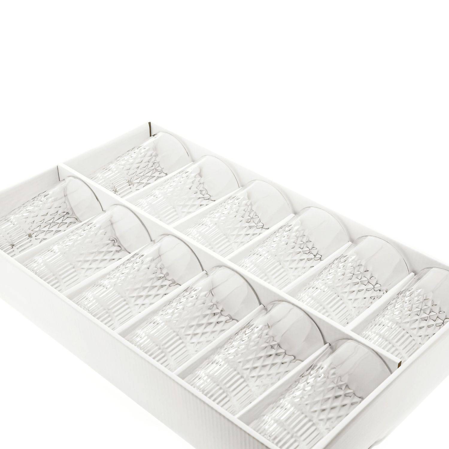 12er Pack Wassergläser aus Glas Gläser-Set 260ml Longdrinkgläser GB04909ZSH