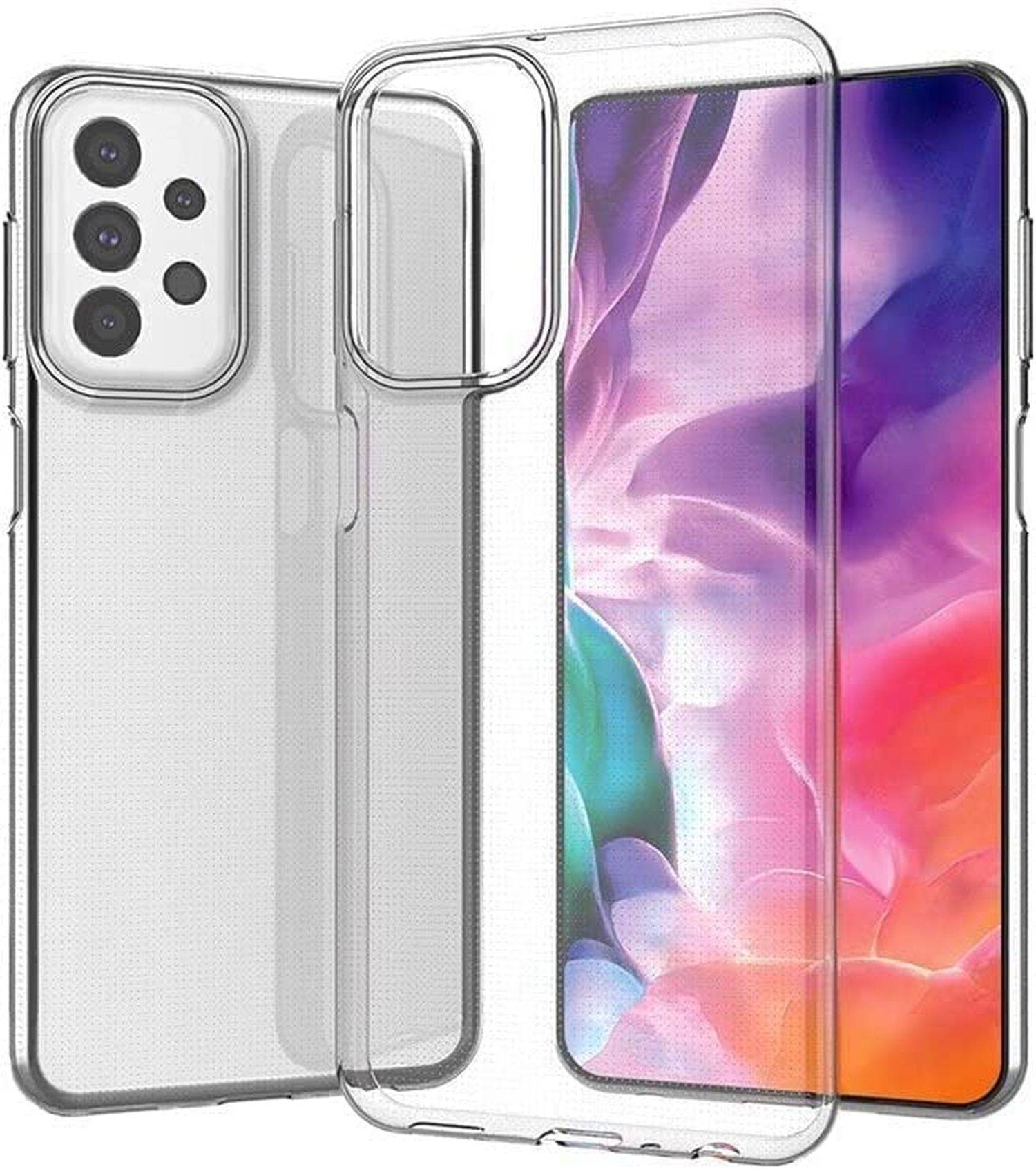 Silikon Hülle Basic kompatibel mit Vivo Y16 Case TPU Soft Handy Cover Schutz Transparent