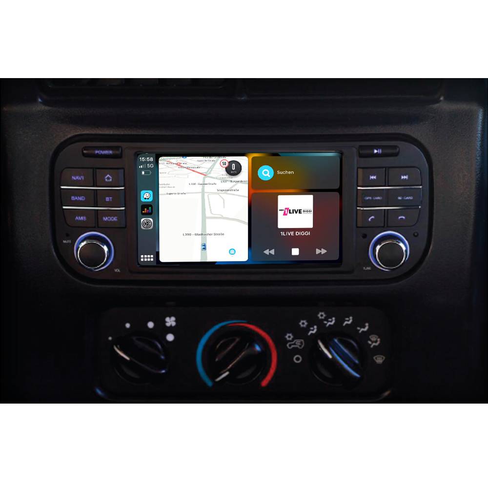 Für Chrysler Jeep Dodge 5" Touchscreen Android GPS Navigation CarPlay