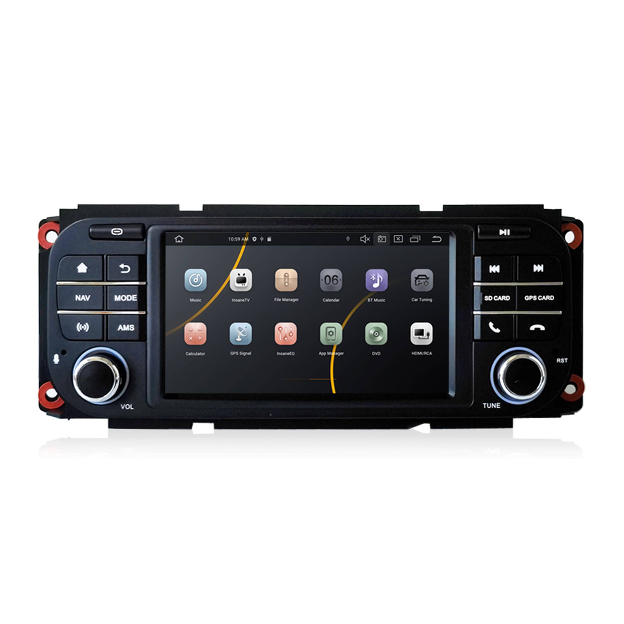 Für Chrysler Jeep Dodge 5" Touchscreen Android GPS Navigation CarPlay