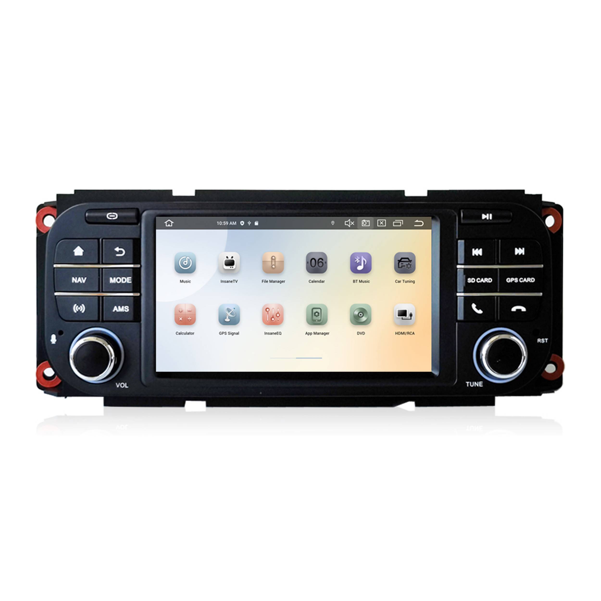 Für Chrysler Jeep Dodge 5" Touchscreen Android GPS Navigation CarPlay