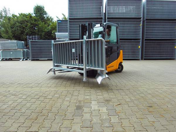 Schake Palette für Absperrgitter, verschiedene Ausführungen, verzinkt | Größe: 1400 mm x 825 mm x 57