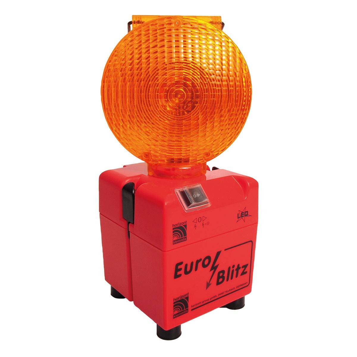 Euro-Blitz LED, mit LED Booster Betrieb: Batterie, Ausführung: einseitig, gelb