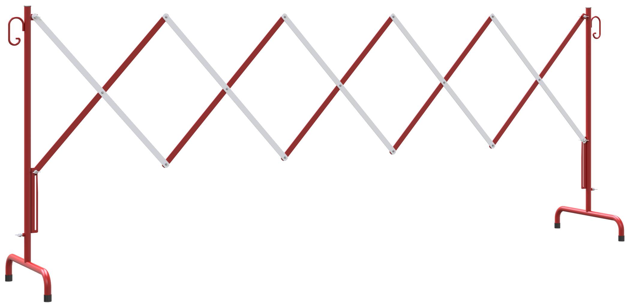 Schake Absperrschere, ausziehbar, 4 Varianten verfügbar | Farbe: rot / weiß | Größe: ausziehbar bis