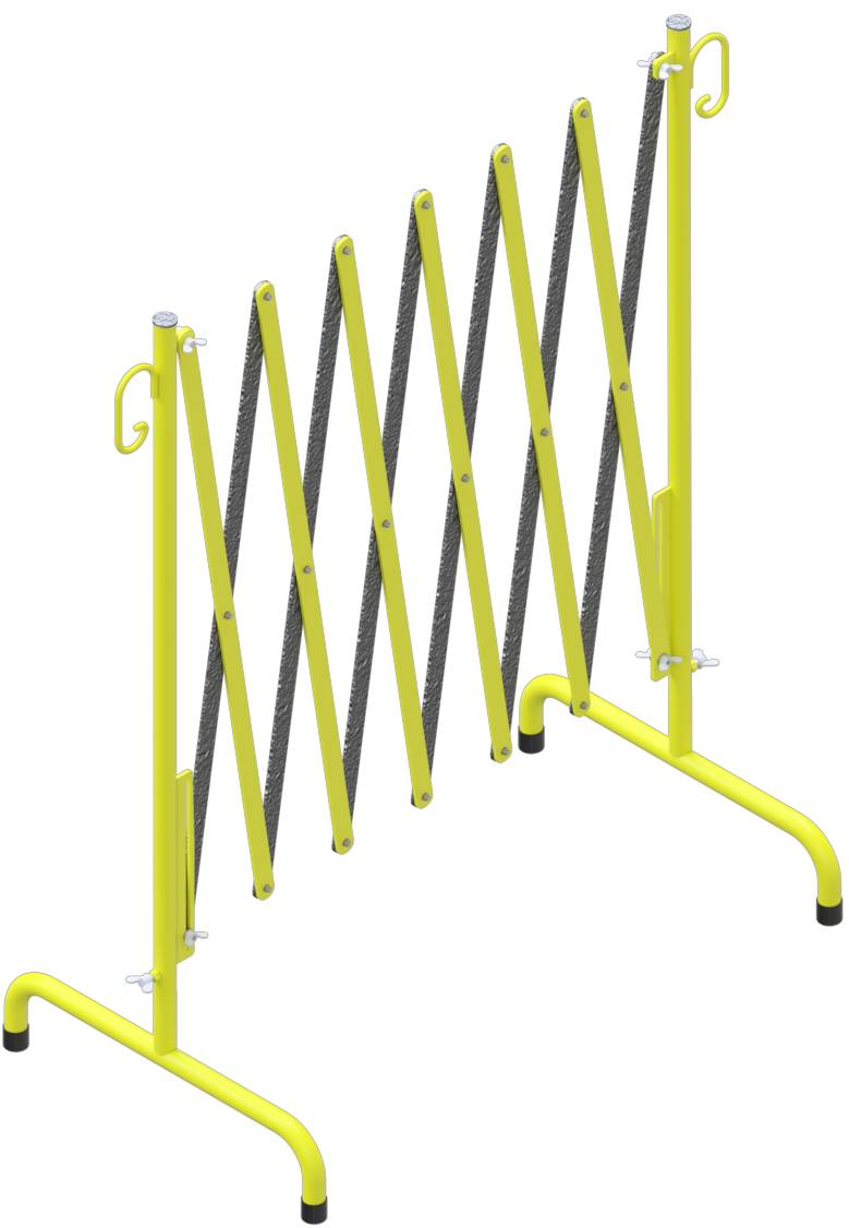 Schake Absperrschere, ausziehbar, 4 Varianten verfügbar | Größe: ausziehbar bis 3,50 m | Farbe: gelb