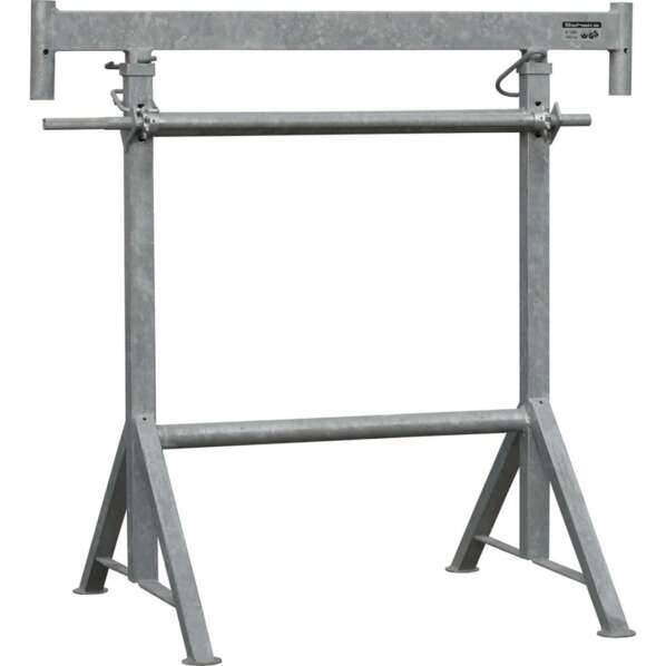 Kurbel-Gerüstbock K1200, Breite 1,20 m, 2 Varianten, Tragkraft 1600 kg Ausführung: verzinkt, Größe: Höhe: 0,65 m - 1,10 m