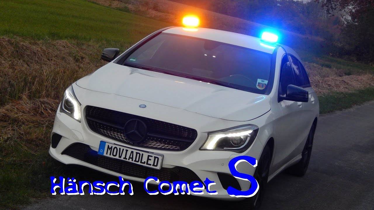 Hänsch Comet S, LED Kennleuchte für Stativmontage, Blau, verschiedene Ausführungen Ausführung: Flexible Stativmontage