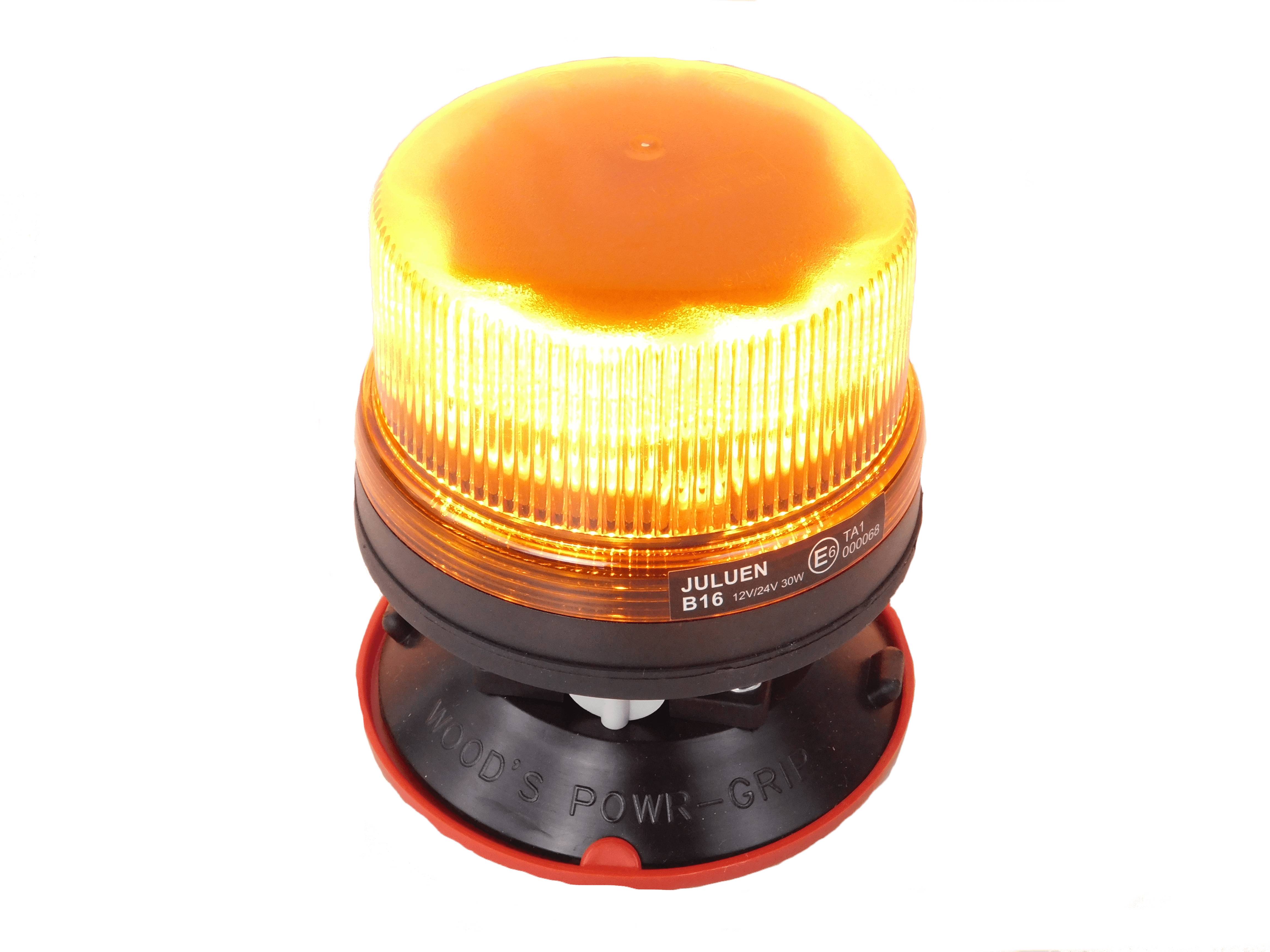 LED Rundumleuchte, Vakuum Sockel, bis 250 km/h Farbe: gelb