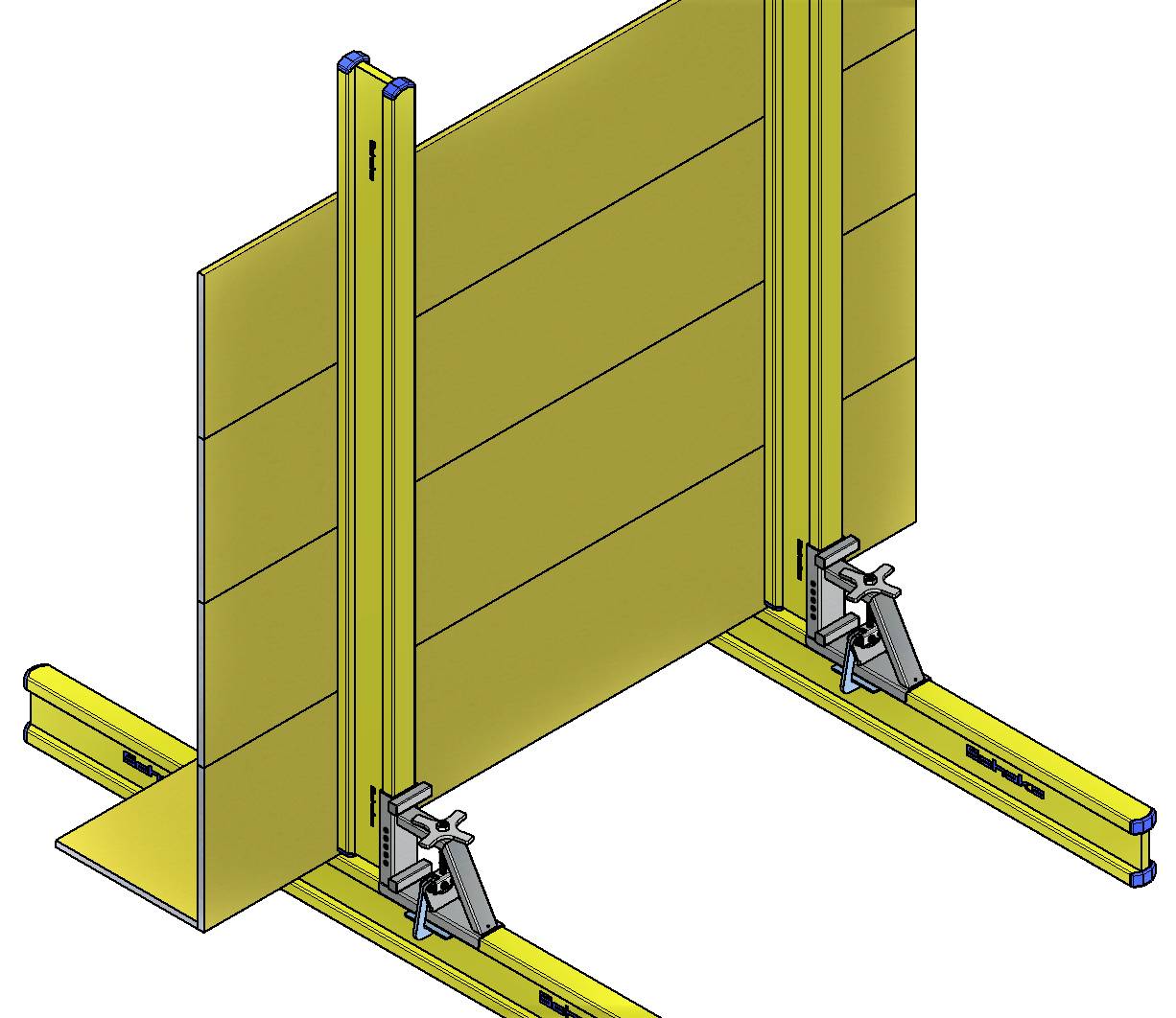 Schake Holzschalungsträger, H20, Höhe 200 mm, 2100 mm - 5900 mm | Länge : 3900 mm