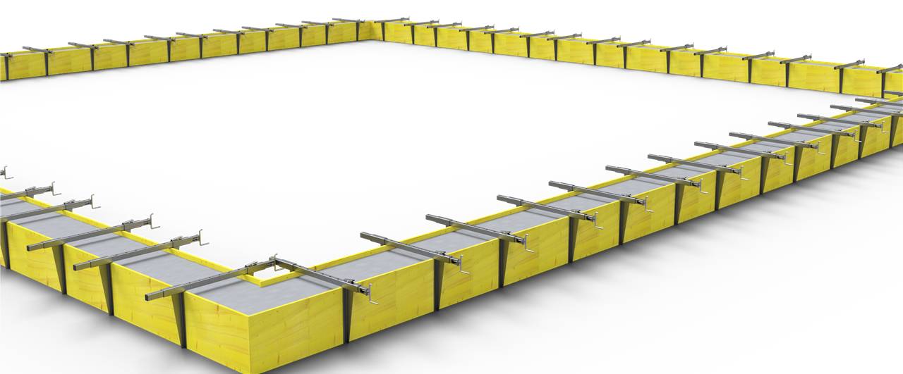 Schake Schalungsplatten, Schaltafel mit Kantenschutz, 4 Ausführungen | Größe: 1000mm