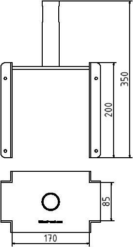 Schake Kopf für Schalungsstützen, Typ Standard, verzinkt, für Rohr Ø 26,9 mm und 38 mm | Ausführung.