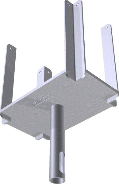 Schake Kopf für Schalungsstützen, Typ Standard, verzinkt, für Rohr Ø 26,9 mm und 38 mm | Ausführung.