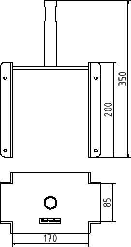 Schake Kopf für Schalungsstützen, Typ Standard, verzinkt, für Rohr Ø 26,9 mm und 38 mm | Ausführung.